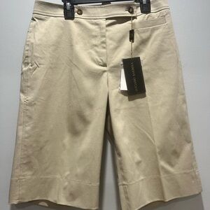 Luciano Barbera NWT Chinos /Casual Pants Size 42‎ In Solid Beige Cotton